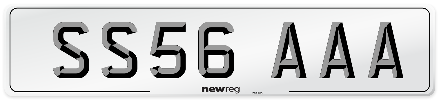 SS56 AAA Number Plate from New Reg